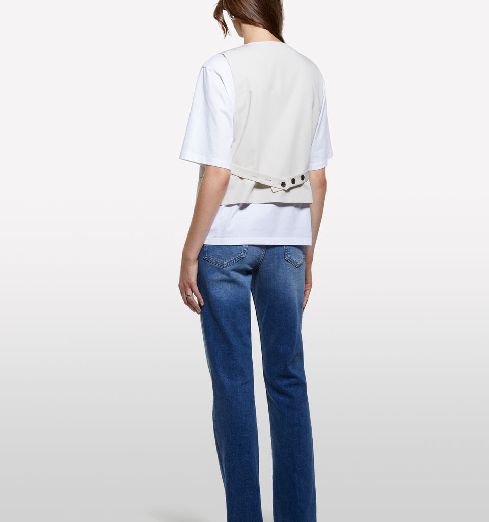 Gilet beige slim fit - gilet e smanicati da donna - Beige | Sisley image number 2